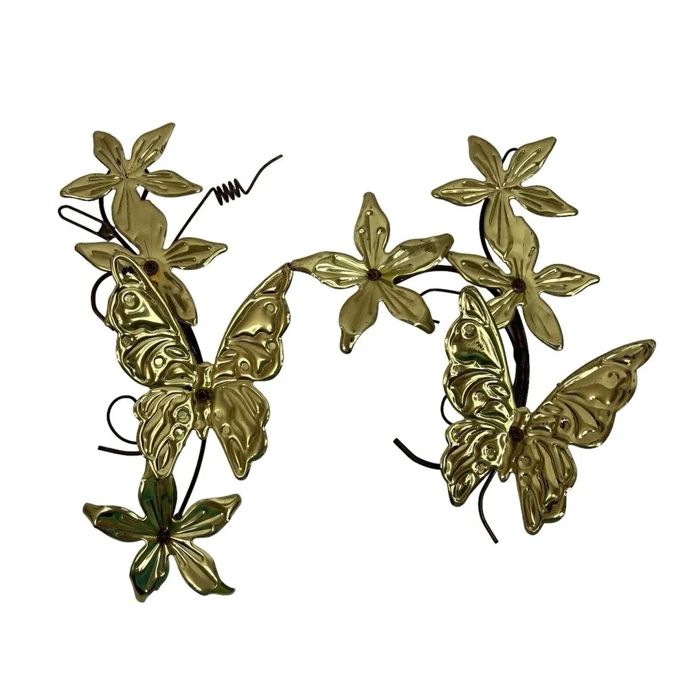 Vintage metal butterfly
